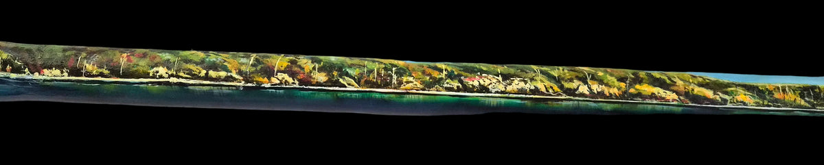 Kinloch Bouy - Taupō NZ Oil painted paddle