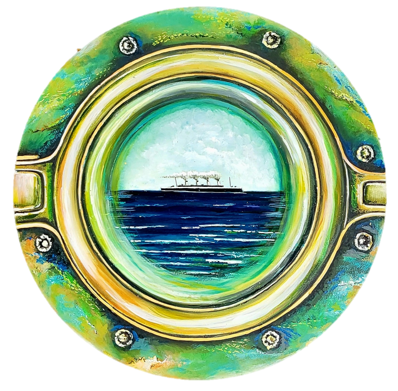 Titanic Through Porthole